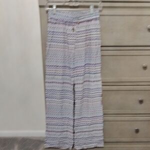 Striped Wide-Leg Pants